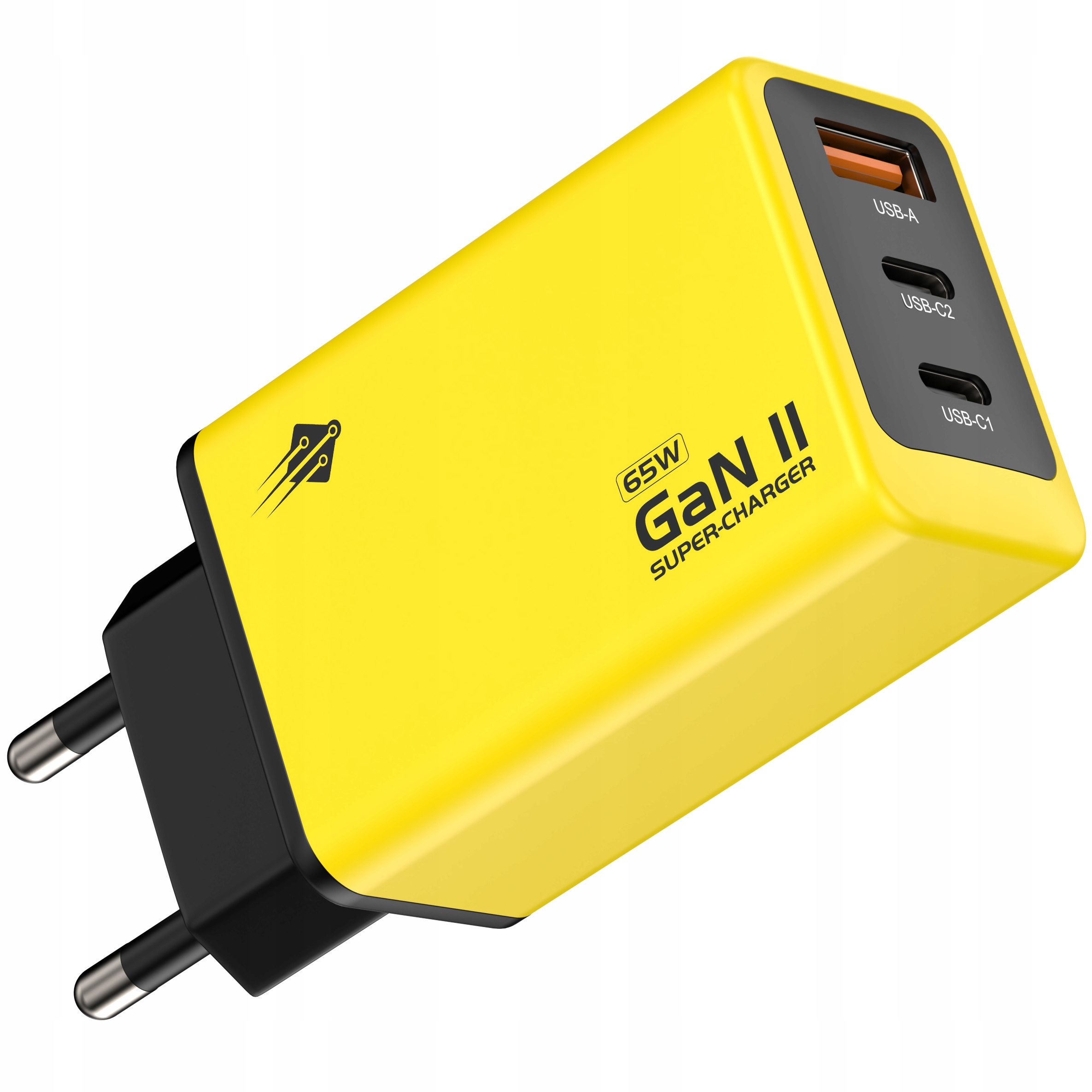 GaN II 65W QC 3.0 rýchla nabíjačka 2x USB C + 1x USB A